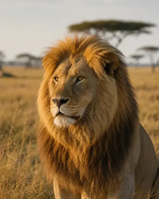 Löwe in der Serengeti